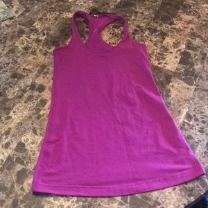 Lululemon purple T-back work out tank